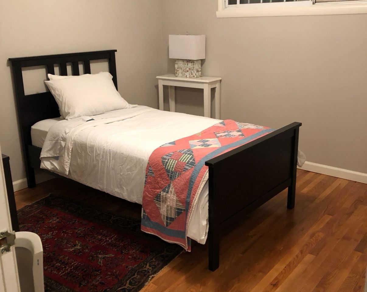 IKEA Hemnes Twin Bed Frame Black-Brown