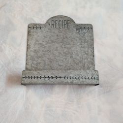 Used Metal Recipe Book Holder With Stand