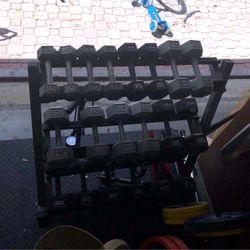 Weight Set With Stand TSA Weights