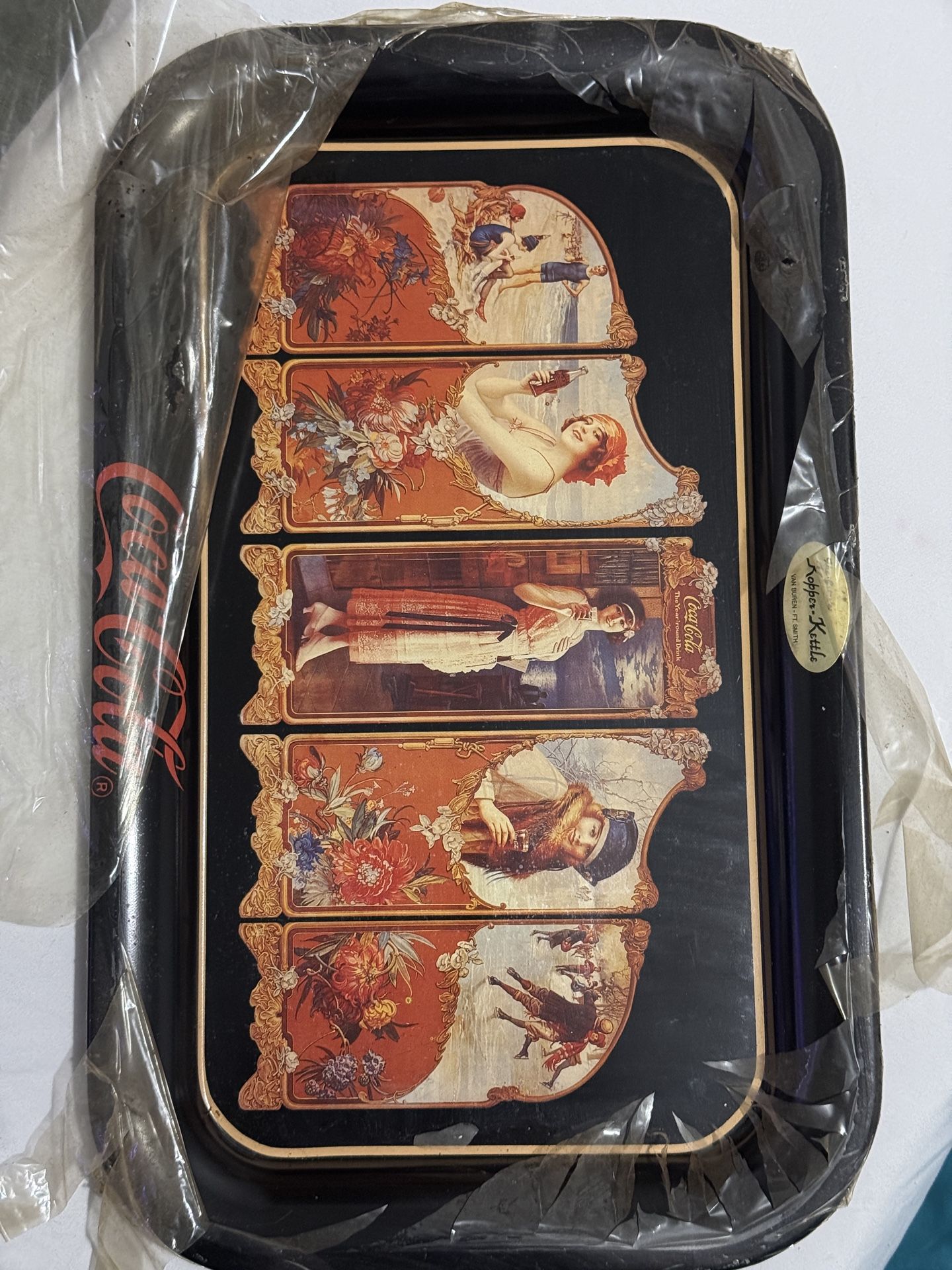 Coca-Cola Collectible Tray – Four Seasons (1990, Vintage Reproduction)