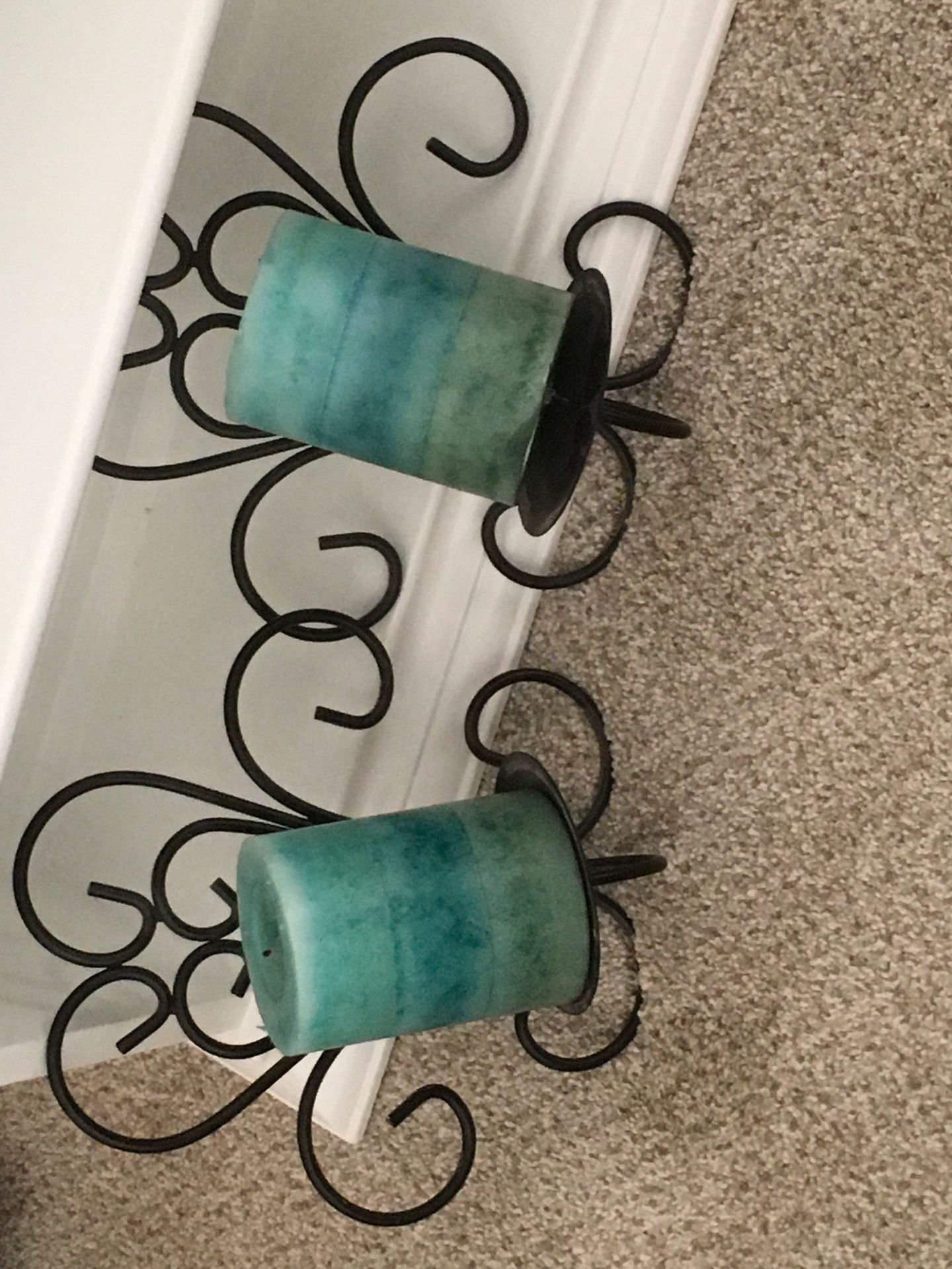 Pair of Candle Wall Scones with Candles