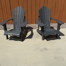 Pair of Leisure Line Classic Adirondack Chairs