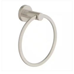 NEW SATIN NICKEL TOWEL FIXTURE $8 FIRM