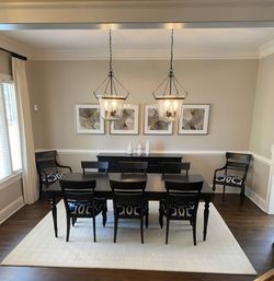 Glass Cloche Pendant Chandelier – Oil-Rubbed Bronze