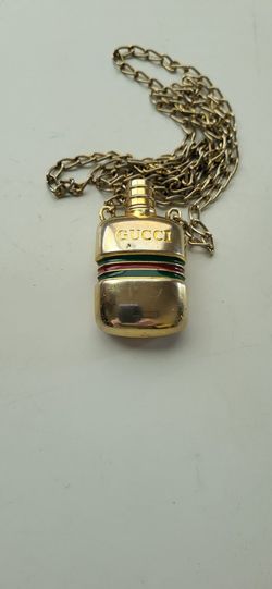 Gucci Perfume Bottle With Chain Rare