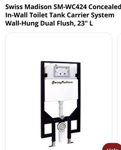 SMWC 424 concealed in wall toilet tank