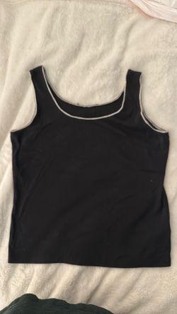 Blank Tank Top White Trim