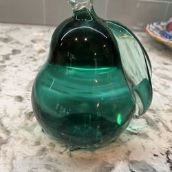 Antique Blown Glass Book End