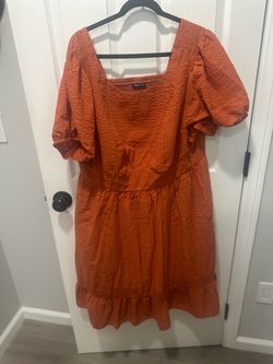 Torrid - Orange retro dress