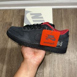  Nike Dunk SB Low 94 Supreme Black Red HQ8487-001 IN HAND 