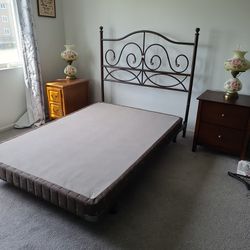 Full Size Box Spring And Frame. 