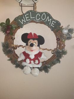 Minnie Mouse Christmas  wreath