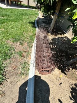 5’ x 80’ ish feet. Wire mesh for concrete
