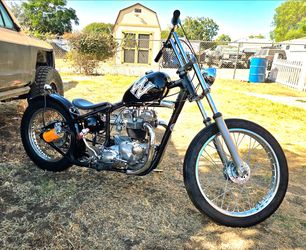 Triumph chopper motorcycle