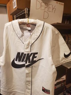 Nike X Supreme Leather Baseball Jersey