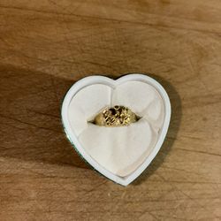 10k Gold Nugget Ring Size:6