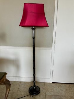 Vintage Red Floor Lamp