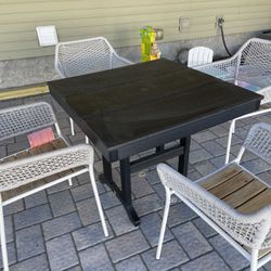 Polywood Table Square Patio Outdoor Dining