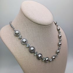 Glam Banana Republic Silver Tone Necklace Work Office Wear