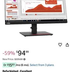 Lenovo Think Vision 24" Full HD Monitor