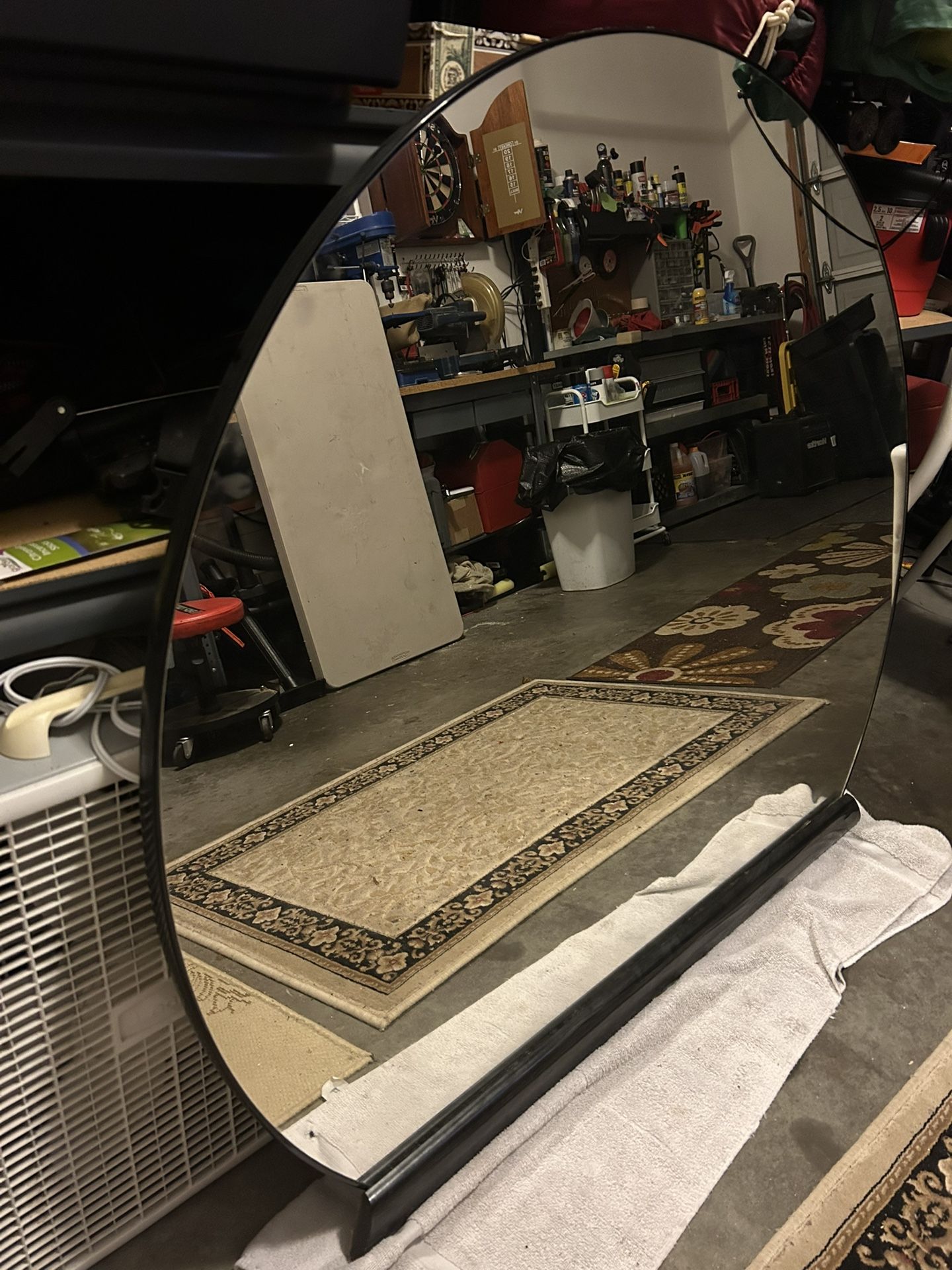 Round Flat Bottom Mirror