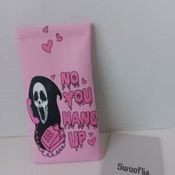 Scream No You Hang Up Eyeglass Pouch New 