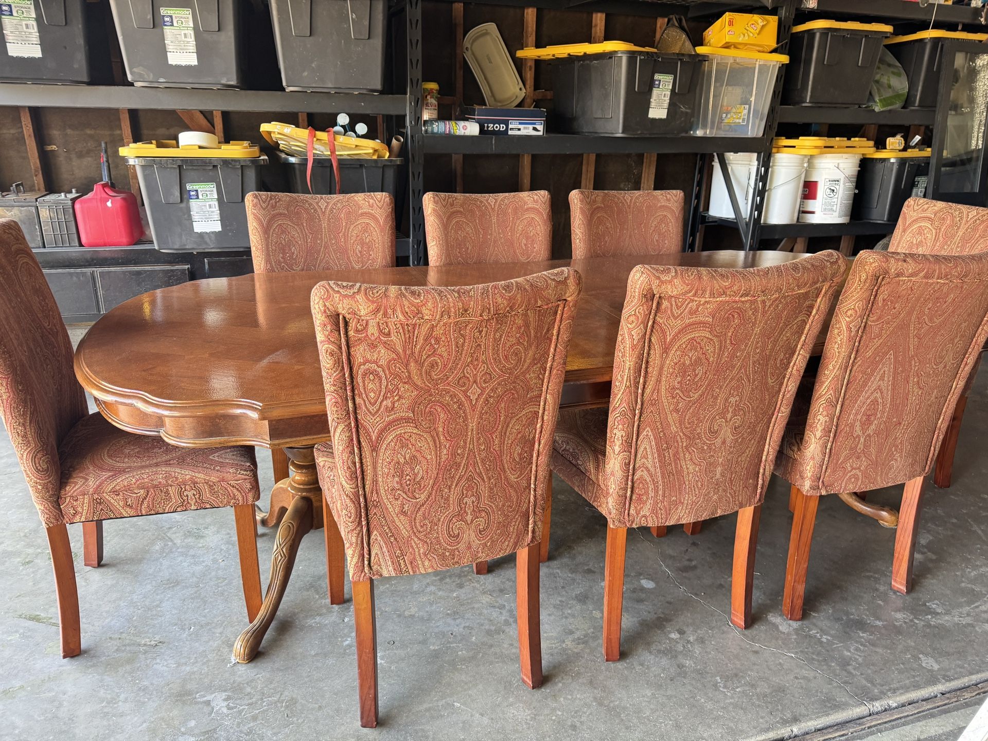 Dining Table + 8 Chairs