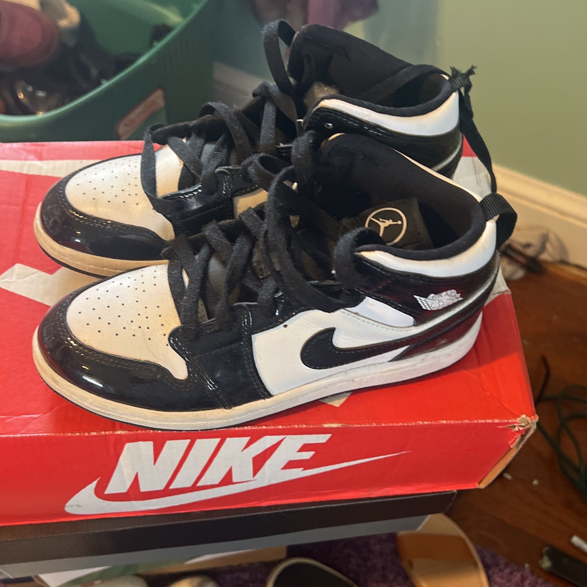 Black and White Air Jordan’s