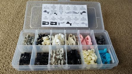 Automotive Door Lock Clips - 126 piece assorted