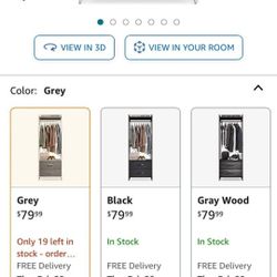 Clothing Rack With 2 Drawers