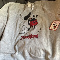 Grey Mickey Mouse Sweatshirt.  XL, XXL,  XXXL