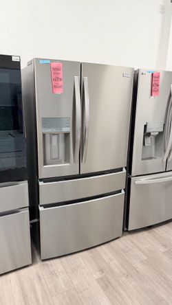 FOUR-DOOR FRIGIDAIRE STAINLESS STEEL NEW REFRIGERATOR