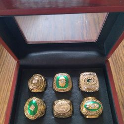Green Bay Packers Championship Ring Set Box Not Included