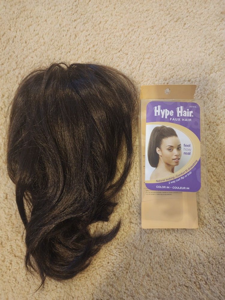 Hype Hair Faux Hair 2 Way Curl Flip or Bob Color #4