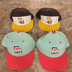 San Diego Padre Pride night ball caps