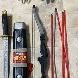 Kids 10 Piece Power Ninja, Archery & Wolverine Toy Set-