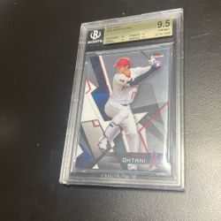 2018 Topps Finest Shohei Ohtani Rookie Bgs 9.5++ w/Two Ten Subgrades