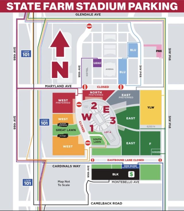San Francisco 49ers Arizona Cardinals Parking Passes