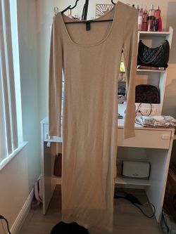 Forever 21 long beige dress