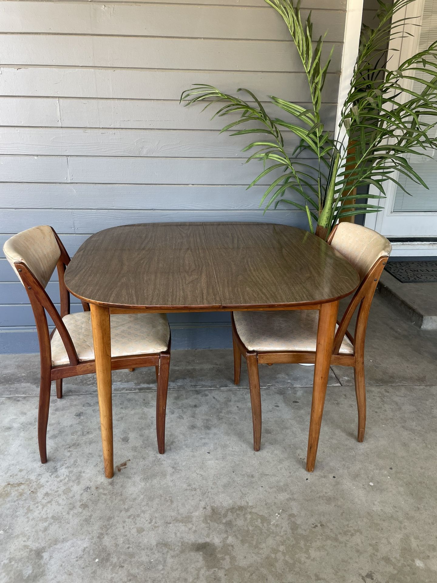 Antique Table With 2 Chairs