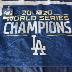 NEW NWT 2020 Los Angeles Dodgers World Series Champions Rally Towel 