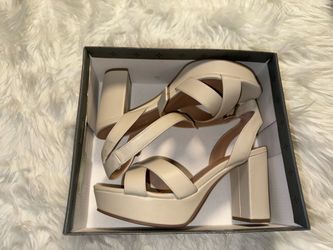 Sun + Stone Women's Nude Pink Ankle Strap Sandals Size 9.5