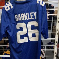 Saquan Barkley #26 New York Giants Embroidered Blue NFL Jersey 