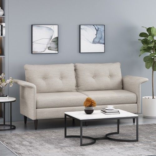 Minimalist Beige Sofa Christopher Knight