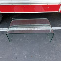Short Glass Coffee Table 