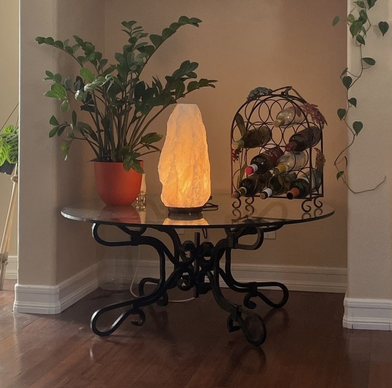 Vintage 1960s Wrought Iron Coffee Table