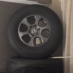 4 17” Mustang Rims And Tires 