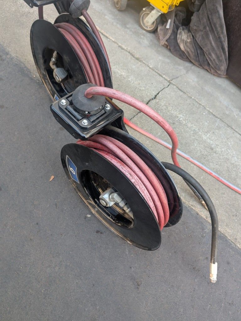 Heavy Duty Industrial Grade Retractable Air Hose Reel Hpl25d 2 Remaining $200 Each