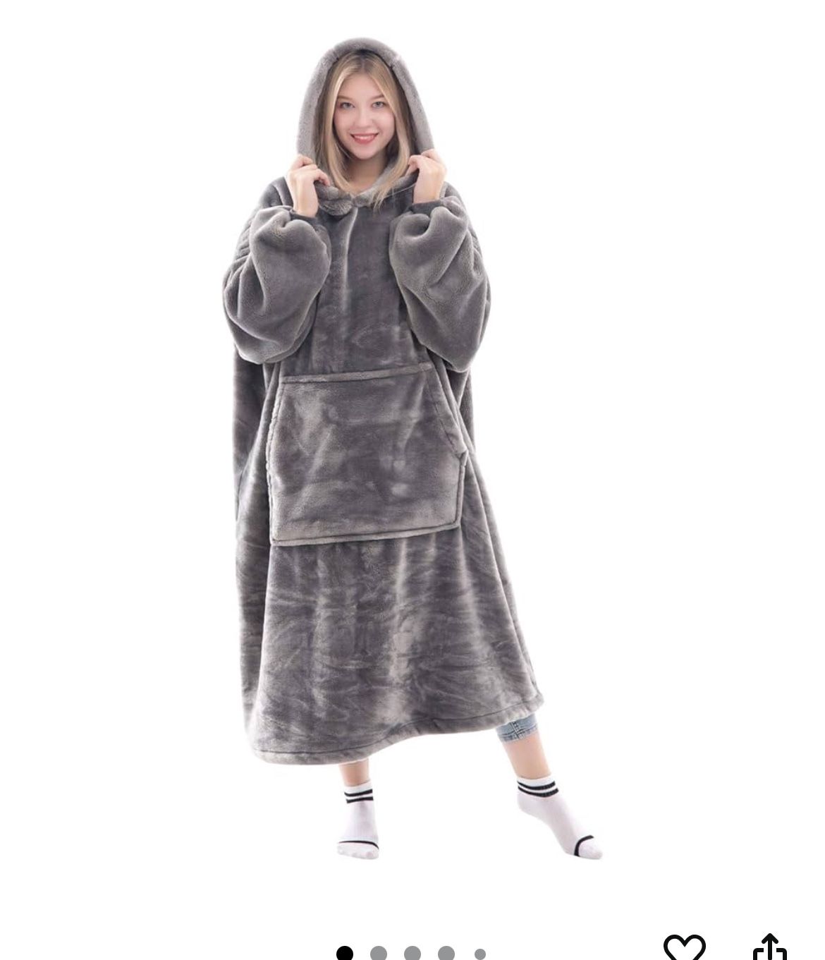 New Wearable Blanket Hooded Blanket Ones Size