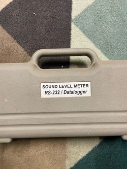 Sound Level Meter RS-232 Datalogger Carry Case